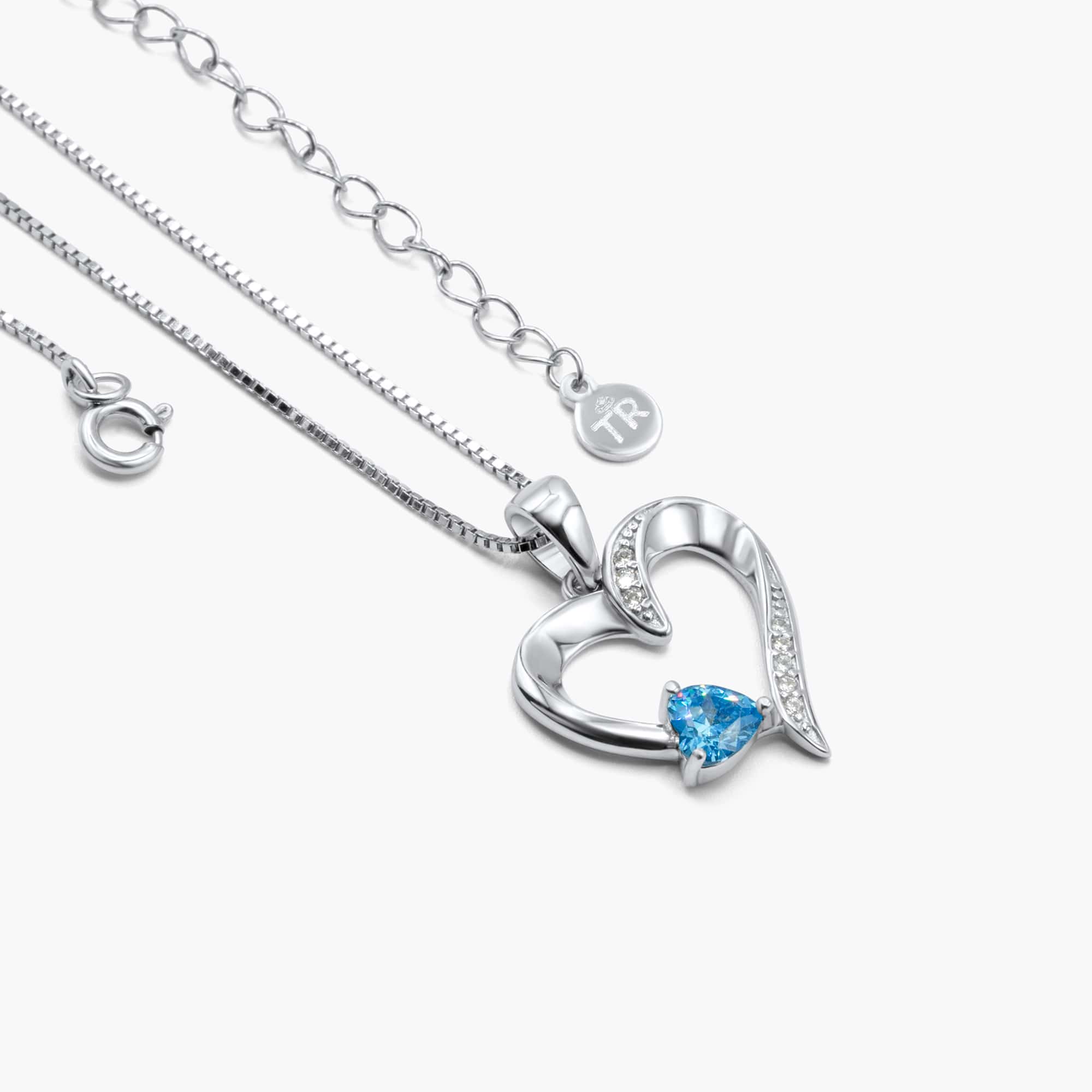 "TO MY WIFE " - Sterling Silver Sacred Heart Necklace - 5 Colours