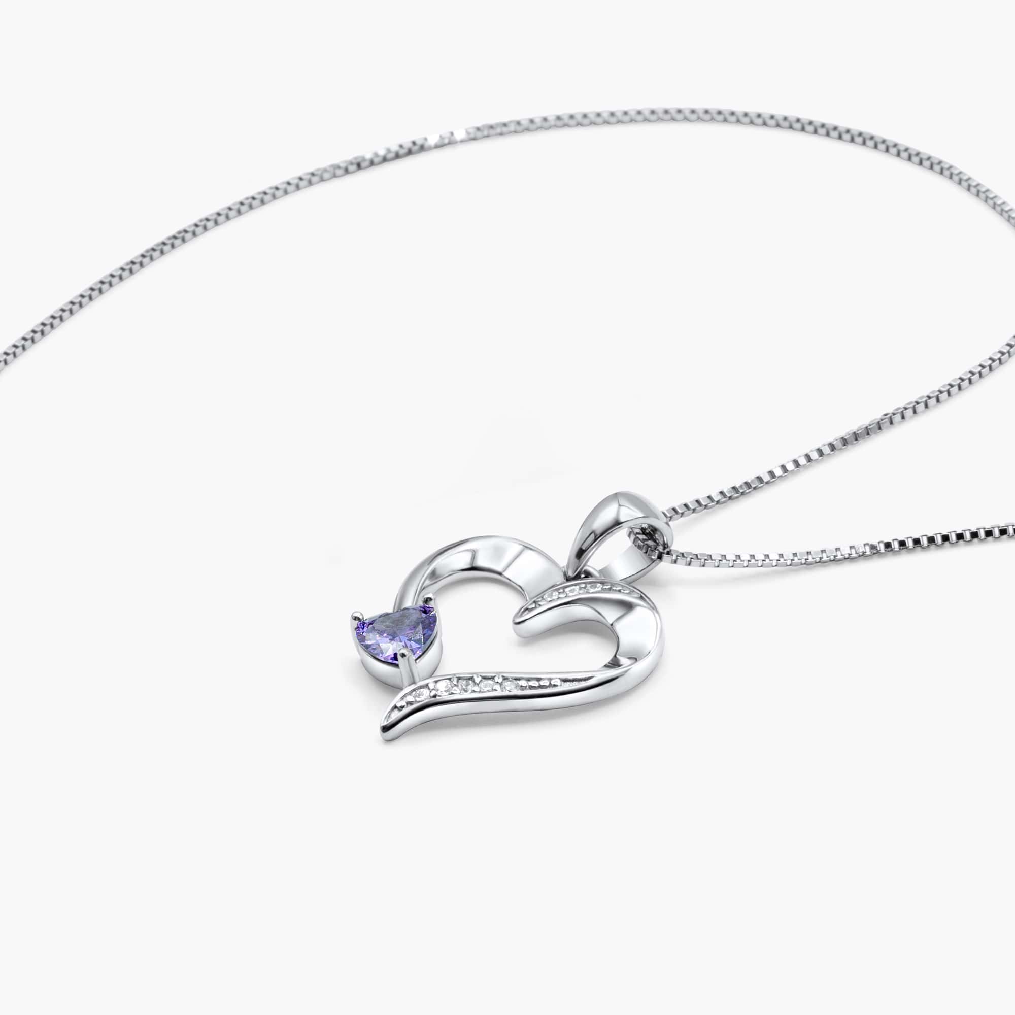 "TO MY WIFE " - Sterling Silver Sacred Heart Necklace - 5 Colours