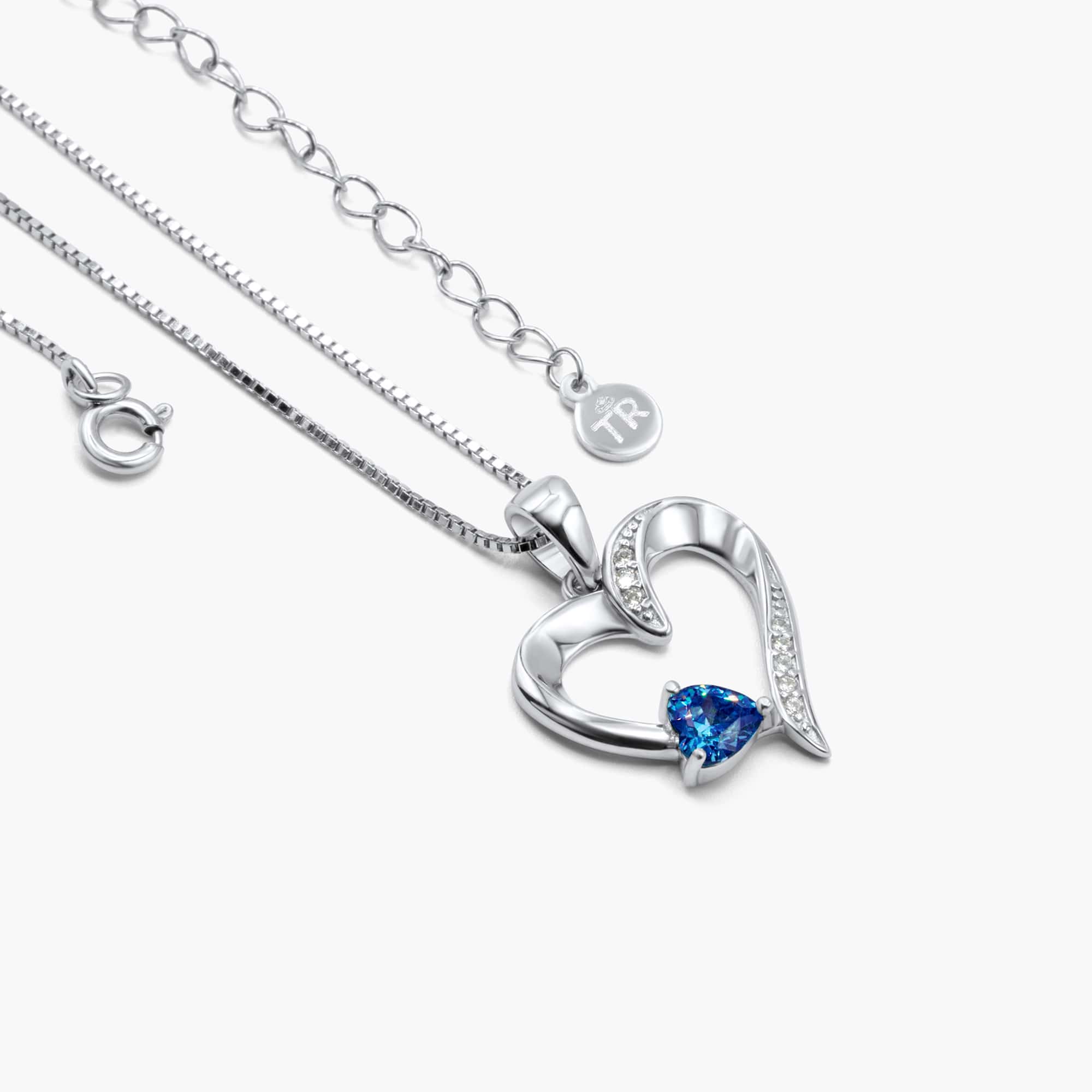 "TO MY WIFE " - Sterling Silver Sacred Heart Necklace - 5 Colours