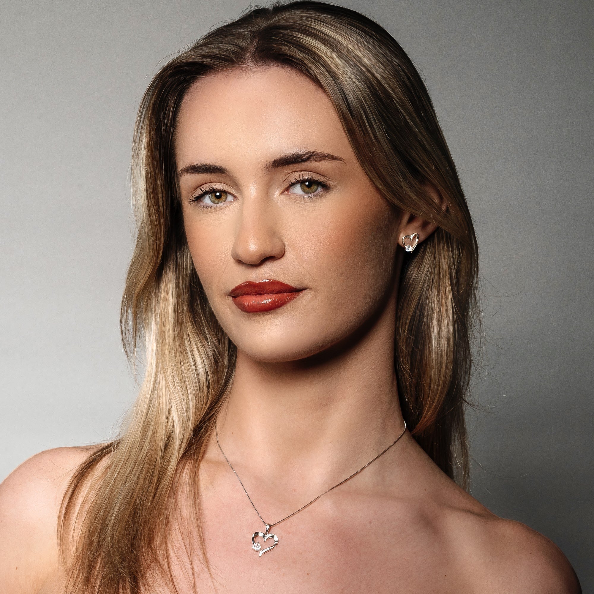 "TO MY WIFE " - Sterling Silver Sacred Heart Necklace - 5 Colours
