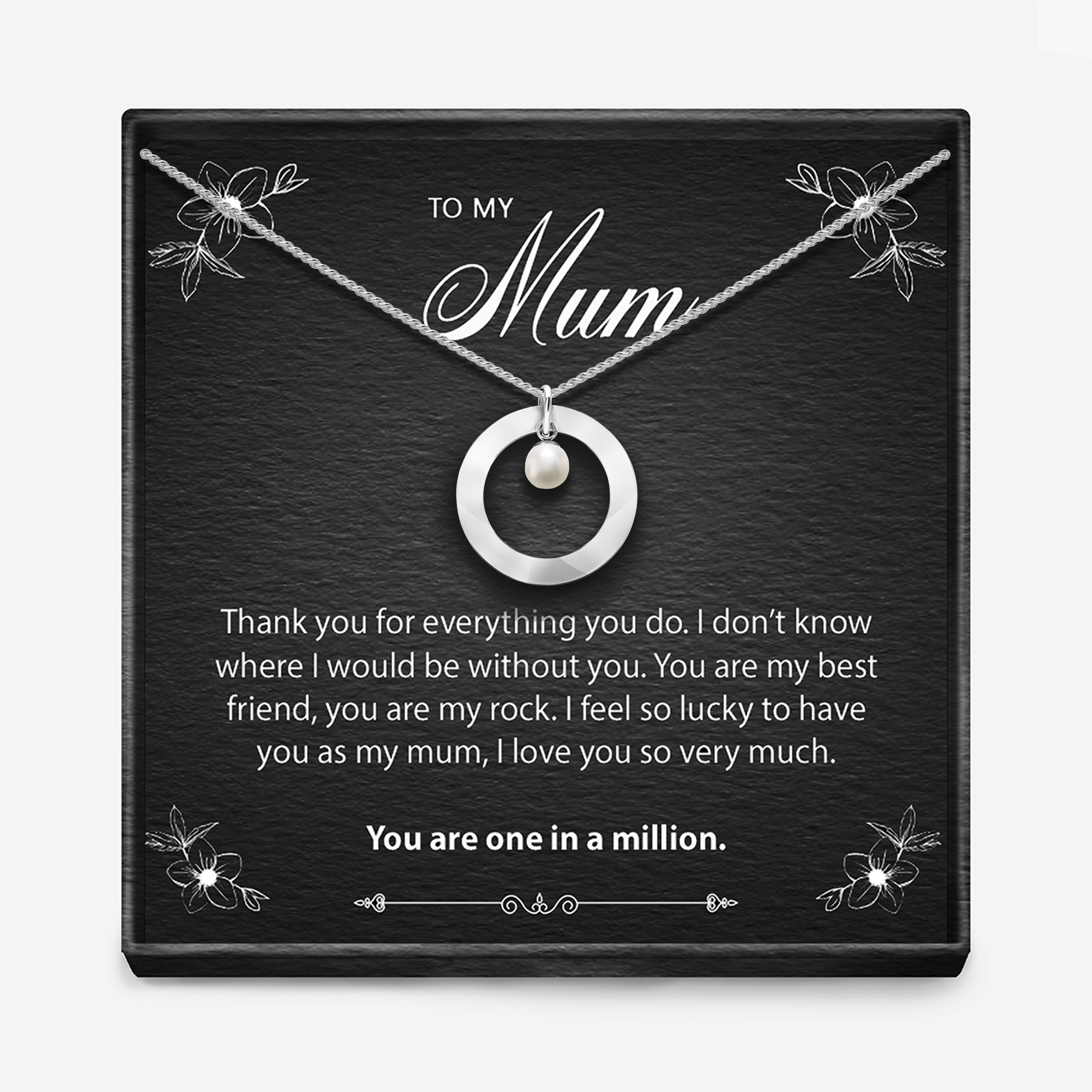 One In A Million Mum  -Pearl Necklace