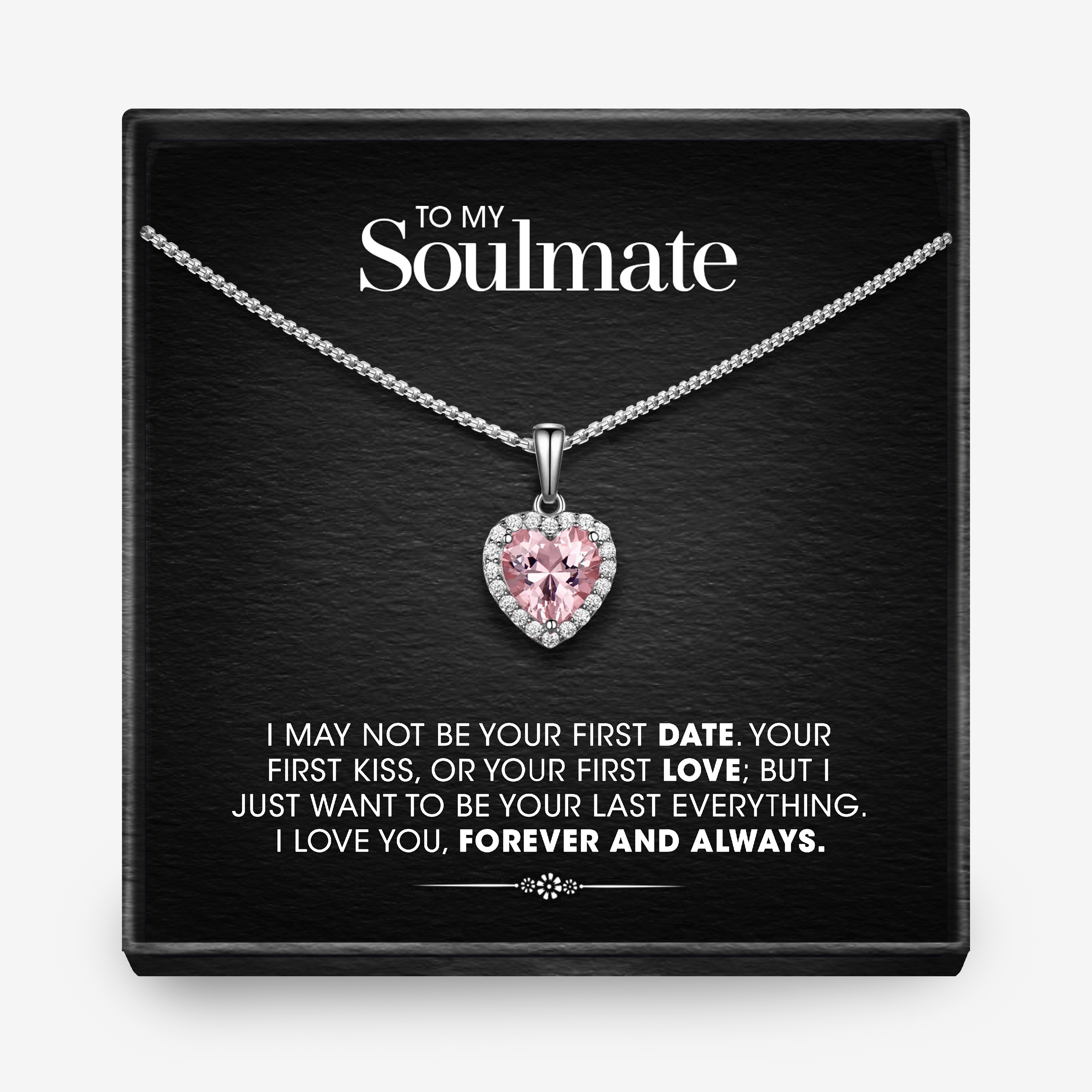 SOULMATE Morganite Heart Necklace